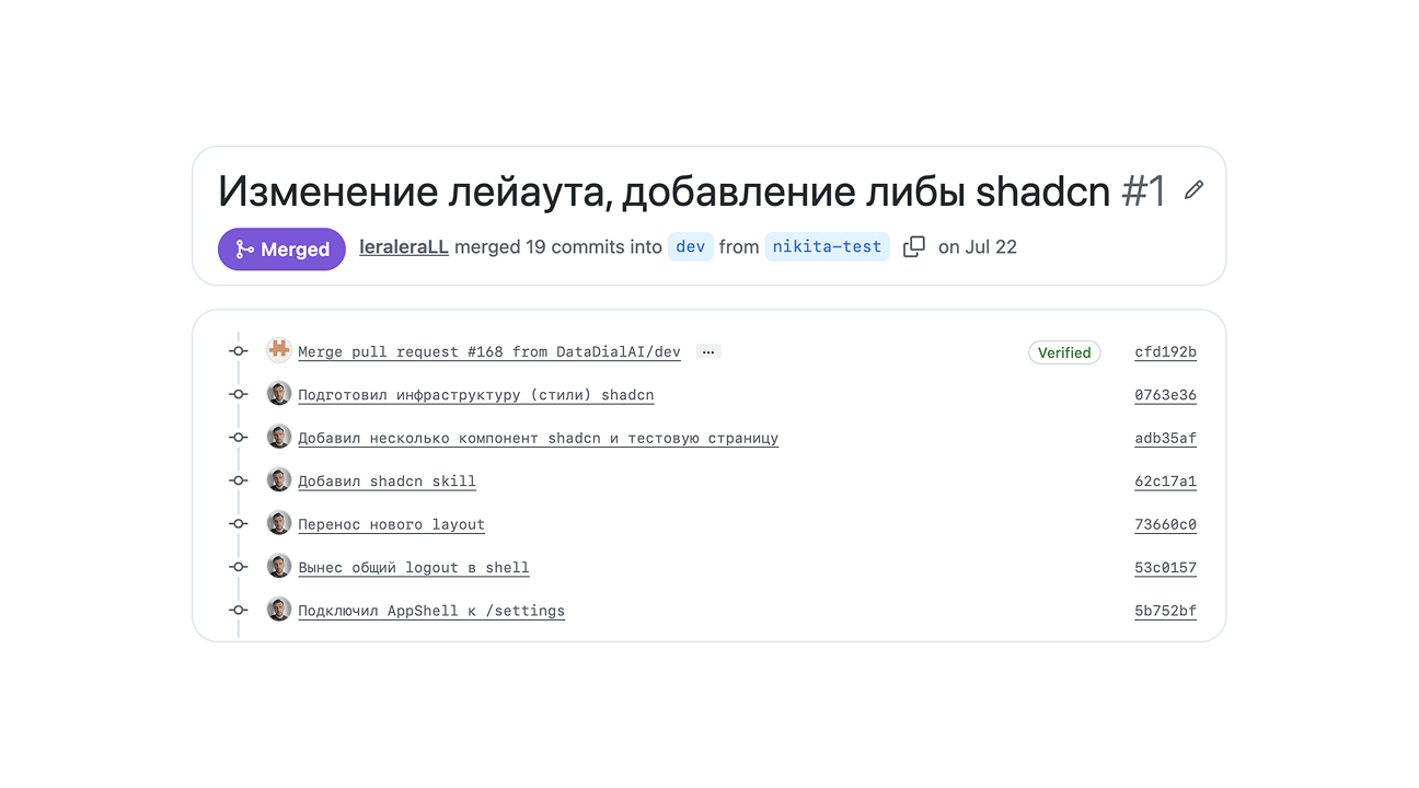 Работа с компонентами дизайн-системы через Git